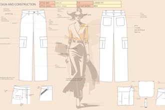 do fashion tech pack for your production