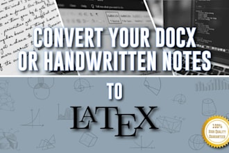 convert handwritten notes or doc file to latex
