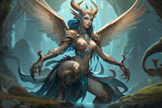 illustrate fantasy art creatures and characters