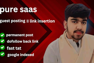 do pure saas guest posting and link insertion