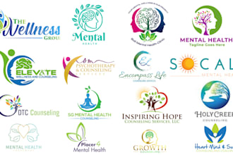 design unique counseling, medical, wellness, health logo