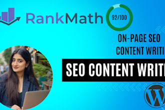 write seo optimized content for your wordpress website rankmath score above 80