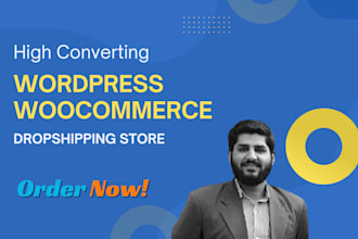 build converting wordpress woocommerce dropshipping website