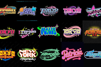 design modern y2k streetwear logo for your brand