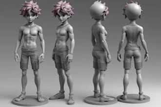 sculpt  3d action figure 3d character 3d articulated model 3d toy 3d figruine