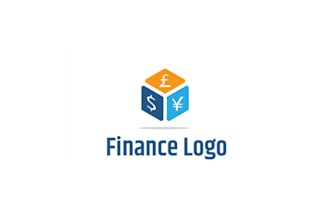create financial, finance company, banking, investment and accounting logo