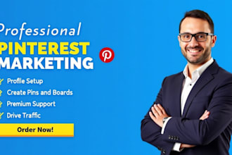 be your pinterest marketing manager, design seo optimized pins and boards