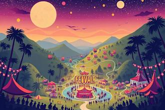 create vector map, city map, site map, event map in illustrator