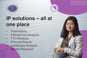 be your IP consultant and help you with patent search