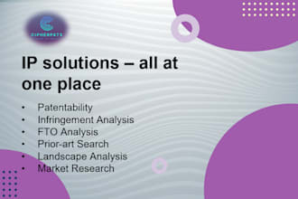 be your IP consultant and help you with patent search