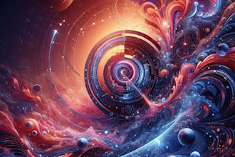 create a creative abstract art for you