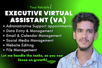 be your virtual assistant for executives and admin support