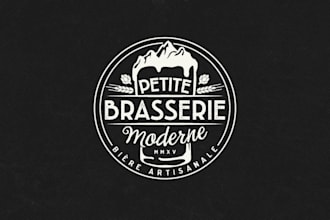 design a modern, custom brewery and beer company logo