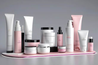 design premium skincare products packaging and label design