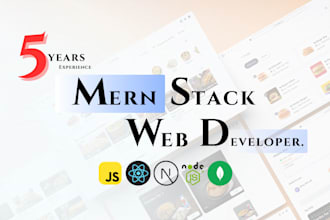 build mern stack web applications as a mern developer