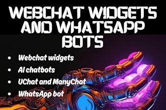 create webchat widgets and ai powered whatsapp bots for your business