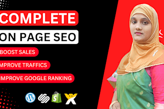 provide on page SEO services for wordpress shopify wix and squarespace