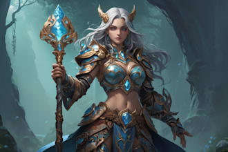 draw your fantasy character illustration