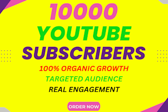 provide fast organic 10k subscribes for youtube monetization
