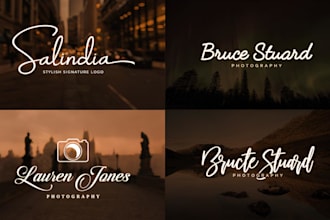 do creative photography, signature and videography logo design