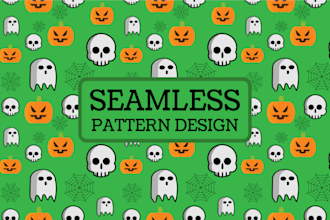 create seamless pattern design for fabric or wallpaper