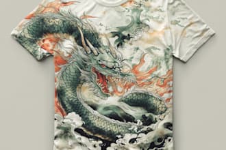 costum design japanese anime manga art for tshirt design