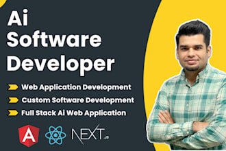 ai software developer full stack web developer for web application in python