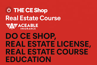 help you complete your ce shop or real estate course fast