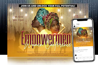 do custom event church flyer design, business flyer, eddm postcard, post design