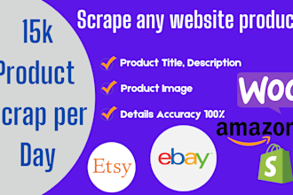 scrape product details, images, and prices from any website