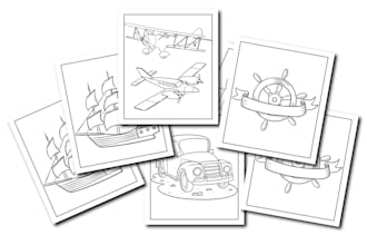 create professional kids coloring book with cover and back