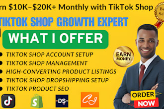 setup tiktok shop, manage tiktok shop, product listing, tiktok shop dropshipping