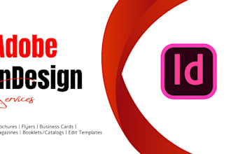 design and format books, magazines, brochures, and all indesign projects