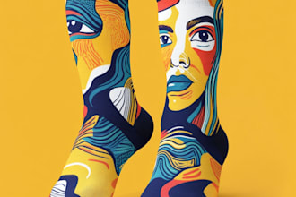 design unique socks design for your brand