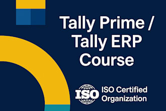 teach tally erp 9 and tally prime  iso certified training