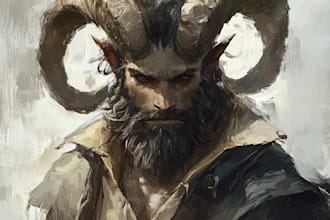 draw your ttrpg oc, vtm, fantasy, dnd character art for you