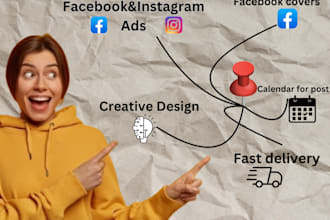design social media post facebook cover calendar for post