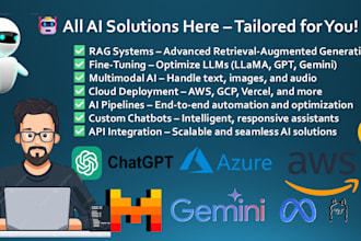 build custom ai models rag systems and fullstack apps