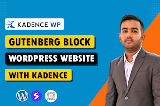 redesign wordpress website in gutenberg with kadence, kadence blocks or spectra