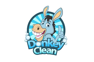 design awesome donkey clean logo