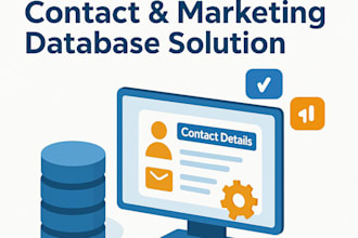 provide a sql server contact and marketing database solution