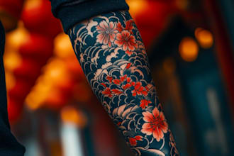 draw a japanese or oriental tattoo design for you
