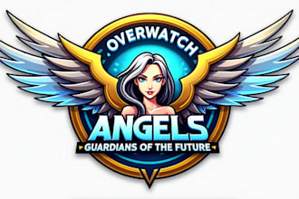 make outstanding overwatch angels logo with a unique concept