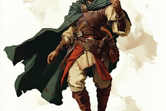 make dnd character art design illustration, fantasy, game art, sheet, dnd party