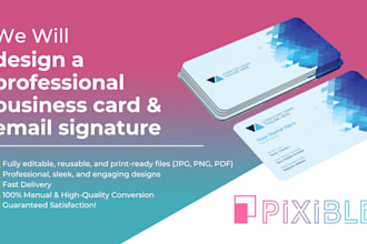 design a professional business card and email signature for your brand