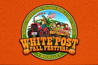 design  island fall farm festival for fun kids logo