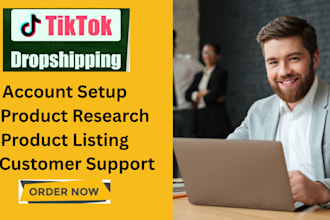 be set up and manage your tik tok shop , do product research and list