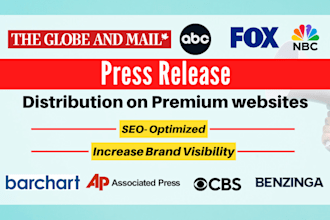 do press release distribution on premium news sites