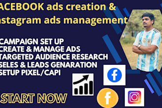 set up and manage facebook and instagram ads fb ads fb marketing campaigns