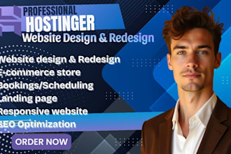 build hostinger website redesign, hostinger design, wordpress, revamp, bluehost